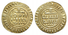 Crusaders, County of Tripoli. Bohémond IV of Antioch to Bohémond VII (1187-1287). AV Bezant (22mm, 3.59g, 12h). Imitating a dinar of the Ayyubid calip...