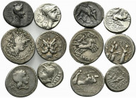 Lot of 6 Roman Republican Denarii, to be catalog. Lot sold as is, no return