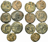 Lot of 7 Late Roman Imperial Æ coins, to be catalog. Lot sold as is, no return