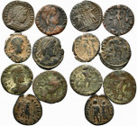 Lot of 7 Late Roman Imperial Æ coins, to be catalog. Lot sold as is, no return