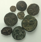 Lot of 8 Byzantine Æ coins, to be catalog. Lot sold as is, no return