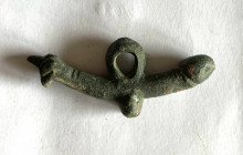 Roman bronze "fist and phallus" amulet with a manus fica; ca. 1st - 3rd centuries AD; length cm 5,5