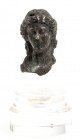 Neoclassical silver portrait of a Goddess; set on a plexiglas stand in the 1990s; height without stand mm 33, with it mm 65