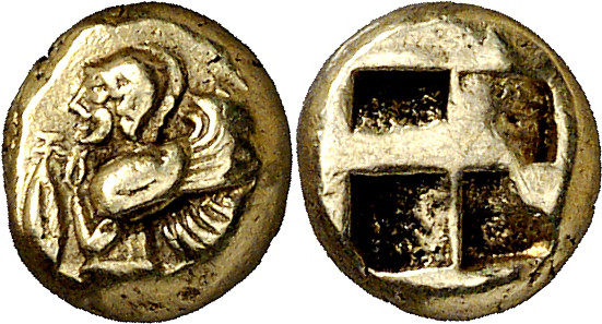 (500-450 a.C.). Misia. Kyzikos. Hemihekté. (S. falta) (SNG. Francia 207). Ex Gor...