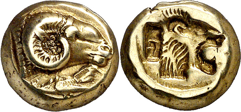 (521-478 a.C.). Lesbos. Mytilene. Hekté. (S. 4238) (CNG. VI, 941). Ex Künker 08/...