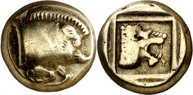 (454-427 a.C.). Lesbos. Mytilene. Hekté. (S. falta) (CNG. VI, 967). Ex Numismatik Naumann 06/04/2014, nº 194. 2,49 g. MBC+/MBC.