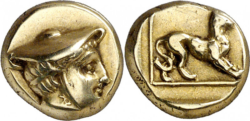 (377-326 a.C.). Lesbos. Mytilene. Hekté. (S. falta) (CNG. VI, 1009). Ex Gorny & ...