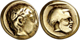 (454-427 a.C.). Lesbos. Mytilene. Hekté. (S. falta) (CNG. VI, 977). 2,52 g. MBC.