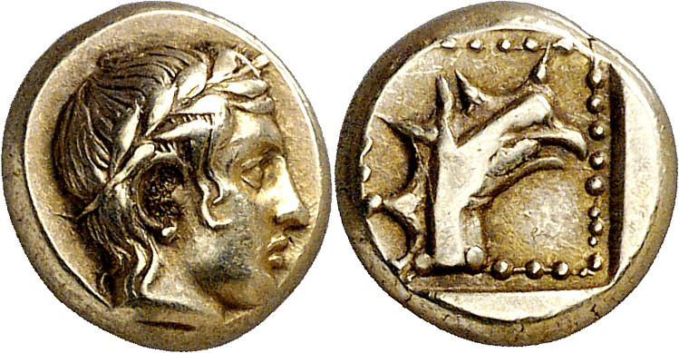 (454-427 a.C.). Lesbos. Mytilene. Hekté. (S. falta) (CNG. VI, 986). Ex Roma Numi...