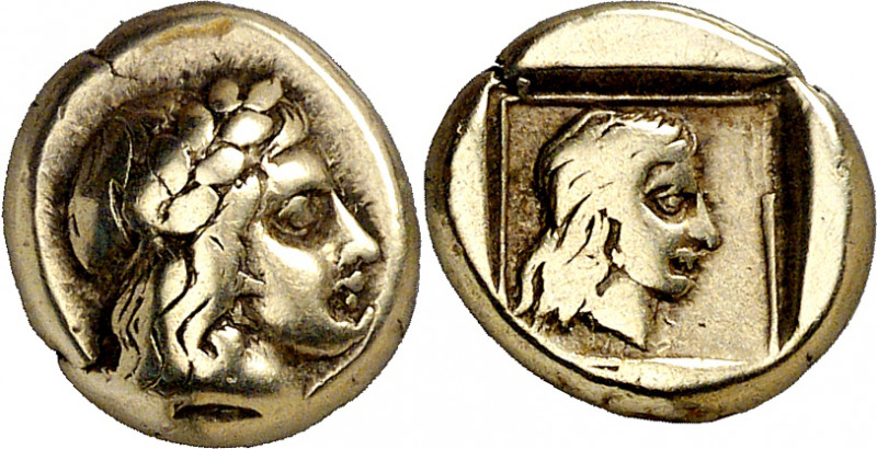 (412-378 a.C.). Lesbos. Mytilene. Hekté. (S. falta) (CNG. VI, 996). Ex Künker 14...