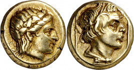 (377-326 a.C.). Lesbos. Mytilene. Hekté. (S. falta) (CNG. VI, 1013). Ex Numismatik Naumann 03/05/2015, nº 166. 2,53 g. EBC-.