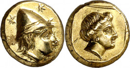 (377-326 a.C.). Lesbos. Mytilene. Hekté. (S. falta) (CNG. VI, 1025). Ex Numismatik Naumann 01/11/2015, nº 211. 2,54 g. EBC-.