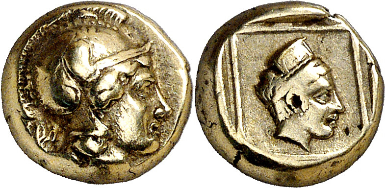(412-378 a.C.). Lesbos. Mytilene. Hekté. (S. 4251 var) (CNG. VI, 999). 2,55 g. M...