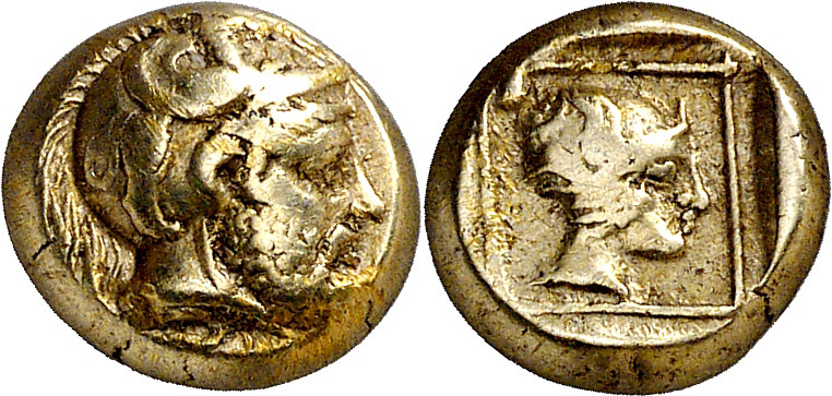 (412-378 a.C.). Lesbos. Mytilene. Hekté. (S. falta) (CNG. VI, 991). Ex Numismati...