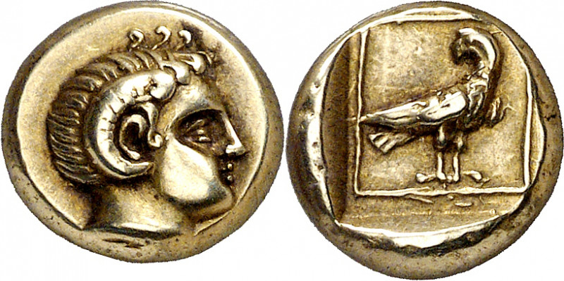 (377-326 a.C.). Lesbos. Mytilene. Hekté. (S. 4252) (CNG. VI, 1030). Ex Leu Numis...