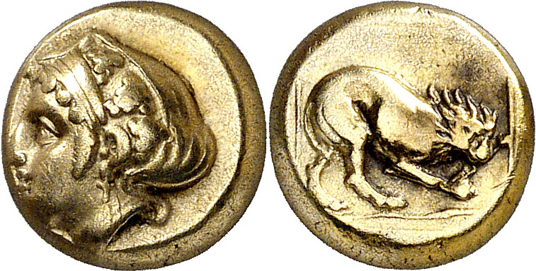 (412-378 a.C.). Lesbos. Mytilene. Hekté. (S. falta) (CNG. VI, 1004). 2,50 g. MBC...