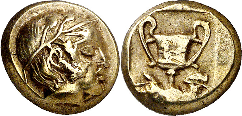 (454-427 a.C.). Lesbos. Mytilene. Hekté. (S. falta) (CNG. VI, 979). Ex Numismati...