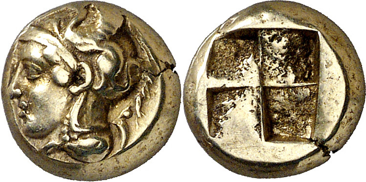 (400-330 a.C.). Jonia. Focea. Hekté. (S. 4530 var) (BMC. XIV, 45 sim). 2,55 g. M...