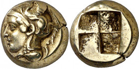 (400-330 a.C.). Jonia. Focea. Hekté. (S. 4530 var) (BMC. XIV, 45 sim). 2,55 g. MBC+.