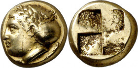 (400-330 a.C.). Jonia. Focea. Hekté. (S. 4531 var) (BMC. XIV, 63). Ex Numismatik Naumann 01/02/2015, nº 166. 2,53 g. MBC+.