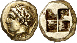 (400-330 a.C.). Jonia. Focea. Hekté. (S. 4533 var) (BMC. XIV, 36). Ex Numismatik Naumann 03/09/2017, nº 253. 2,52 g. EBC-.