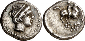 Reino de Tracia. (320-317 a.C.). Lisímaco (323-281 a.C.). Anfípolis. 1/10 de tetradracma. (S. 6823 var) (CNG. III, 1747). Acuñada bajo Casandro. Rever...