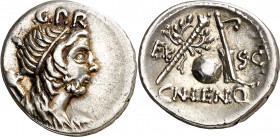 (hacia 76-75 a.C.). Gens Cornelia. Denario. (Bab. 54) (Craw. 393/1a). 3,76 g. MBC+/EBC-.