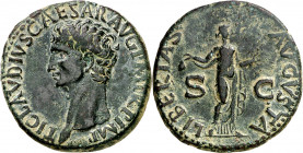 (41-42 d.C.). Claudio. As. (Spink 1859) (Co. 47) (RIC. 97). 10,26 g. MBC+.