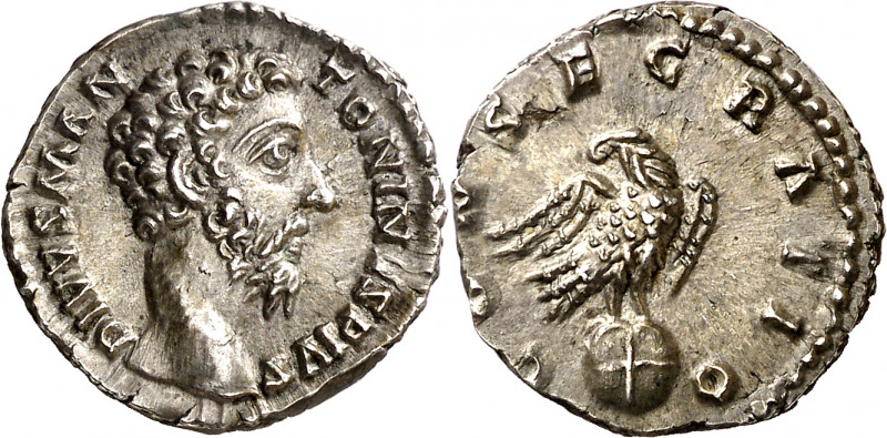(180 d.C.). Marco Aurelio. Denario. (Spink 5974) (S. 91) (RIC. 273, Cómodo). Muy...