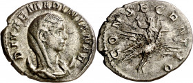 (253-254 d.C.). Mariniana. Antoniniano. (Spink 10070) (S. 16) (RIC. 6). Escasa. 3,32 g. MBC+.