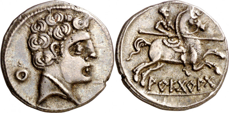 Arecorata (Ágreda). Denario. (FAB. 105) (ACIP. 1773). 4 g. EBC-.
