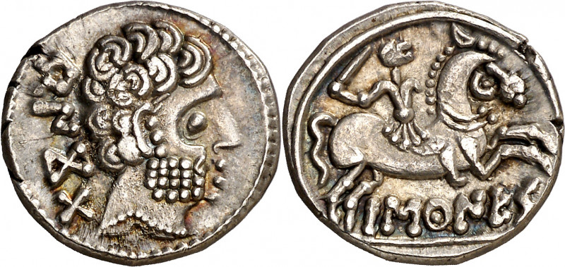 Bascunes (Pamplona). Denario. (FAB. 215) (ACIP. 1630). 3,62 g. EBC-.