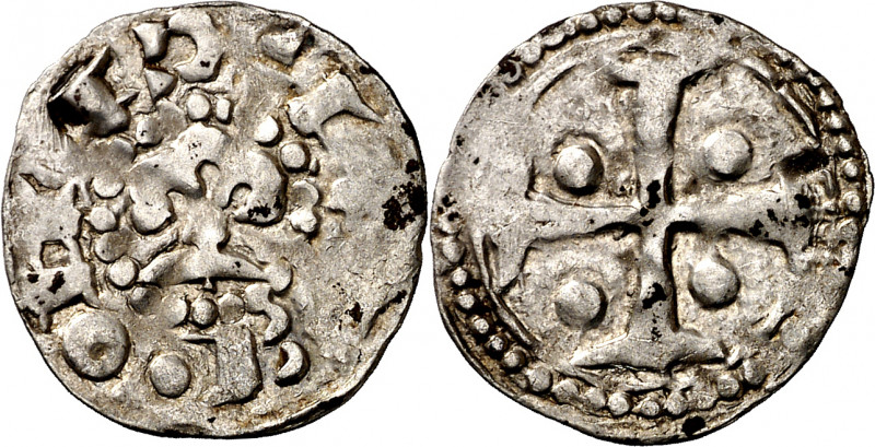 Comtat de Barcelona. Ramon Berenguer III (1096-1131). Barcelona. Diner. (Cru.V.S...