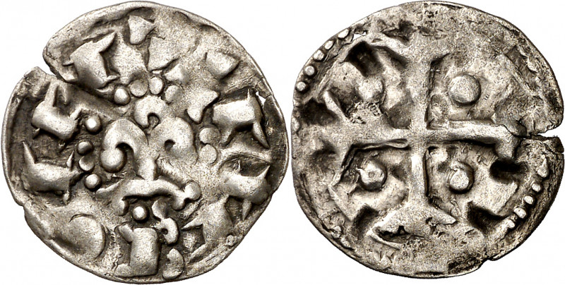Comtat de Barcelona. Ramon Berenguer III (1096-1131). Barcelona. Diner. (Cru.V.S...