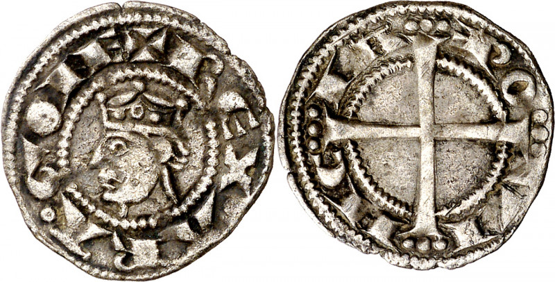 Pere I (1196-1213). Provença. Ral coronat. (Cru.V.S. 172) (Cru.Occitània 98a) (C...