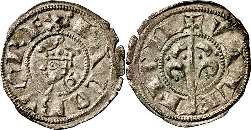 Jaume I (1213-1276). València. Diner. (Cru.V.S. 316) (Cru.C.G. 2129). Segunda em...