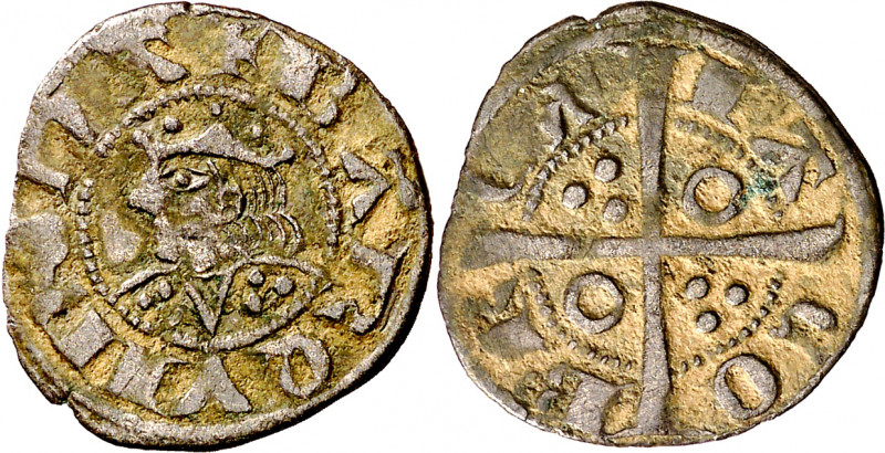 Jaume II (1291-1327). Barcelona. Diner. (Cru.V.S. 340.1) (Cru.C.G. 2158a). 1,01 ...