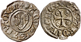 Jaume II (1291-1327). Sardenya (Bonaire). Alfonsí menut. (Cru.V.S. 363) (Cru.C.G. 2180) (MIR. 5) (Piras 64). Leves defectos en canto pero extraordinar...