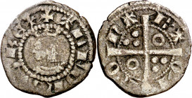 Alfons III (1327-1336). Barcelona. Diner. (Cru.V.S. 367.1) (Cru.C.G. 2185a). Muy escasa. 1,08 g. MBC-/MBC.