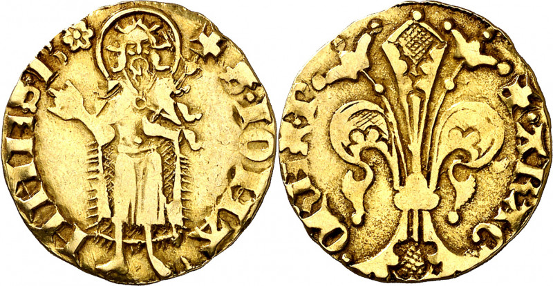 Pere III (1336-1387). Perpinyà. Florí. (Cru.V.S. 384) (Cru.Comas 16) (Cru.C.G. 2...