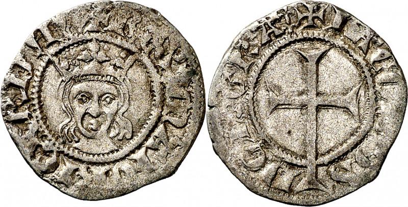 Jaume II de Mallorca (1276-1285 / 1298-1311). Mallorca. Diner. (Cru.V.S. 542) (C...