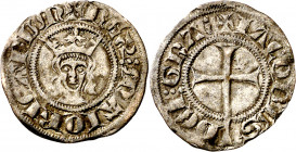 Jaume II de Mallorca (1276-1285/1298-1311). Mallorca. Malla. (Cru.V.S. 543) (Cru.C.G. 2511). Atractiva. Escasa. 0,30 g. MBC/MBC+.