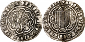 Frederic III de Sicília (1296-1337). Sicília. Pirral. (Cru.V.S. 566) (Cru.C.G. 2554) (MIR. 184). Escasa así. 3,01 g. MBC.