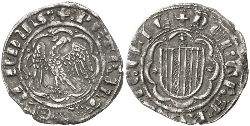 Pere II de Sicília (1337-1342). Sicília. Pirral. (Cru.V.S. 598) (Cru.C.G. 2572) ...