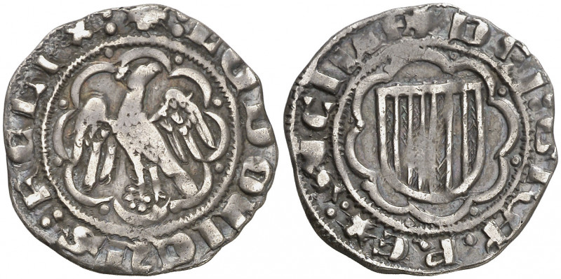 Lluís I de Sicília (1342-1355). Sicília. Pirral. (Cru.V.S. 606) (Cru.C.G. 2581, ...