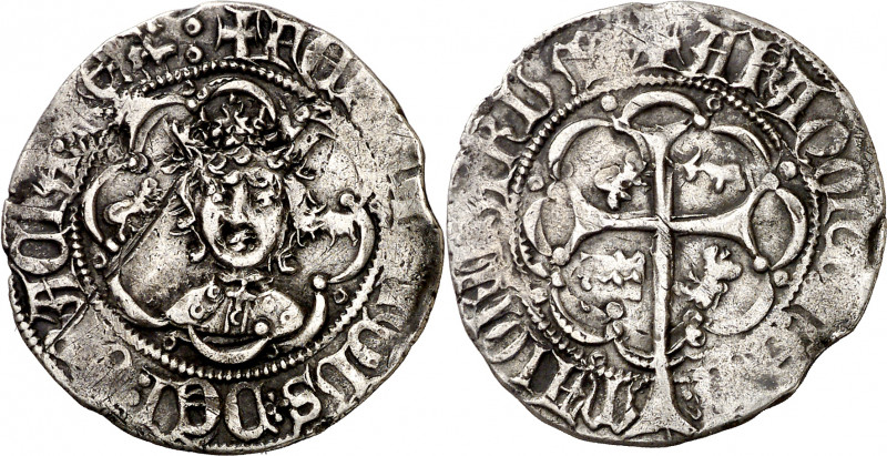 Ferran I (1412-1416). Mallorca. Ral. (Cru.V.S. 770 var) (Cru.C.G. 2816). El buey...