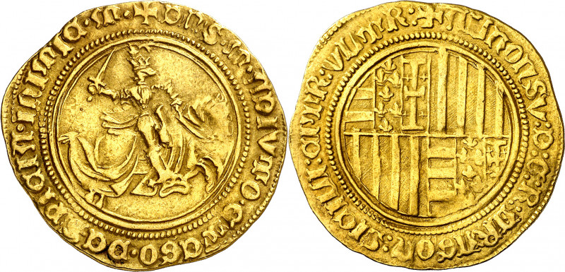 Alfons IV (1416-1458). Nàpols. Alfonsí d'or. (Cru.V.S. 883) (Cru.C.G. 2928) (MIR...