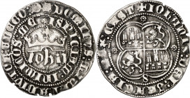 Juan I (1379-1390). Sevilla. Real. (AB. 539.1). Leves defectos del cospel. 3,40 g. MBC.