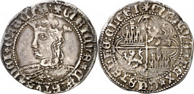 Enrique IV (1454-1474). Toledo. Real de busto. (AB. 693). Gráfila circular en anverso y lobulada en reverso. Leves golpecitos. Bonito color. Ex Áureo ...
