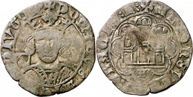 Alfonso de Ávila (1465-1468). Ávila. Cuartillo. (AB. 848). Rara. 3,08 g. MBC-.
